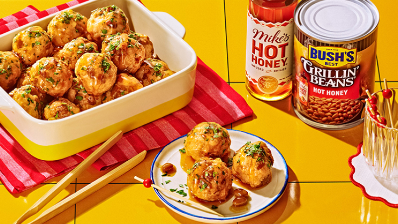 Hot honey meatballs.